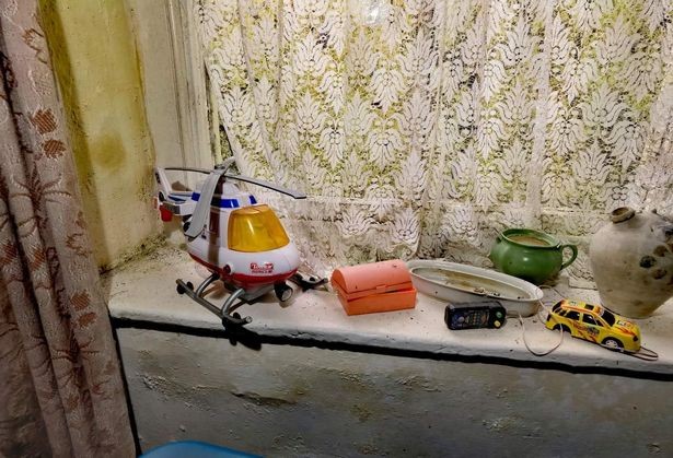 More children's toys were found around the property like this helicopter and car ( Image: @nolimits urbex/mediadrumworld.c) More children's toys were found around the property like this helicopter and car ( Image: @nolimits urbex/mediadrumworld.c)