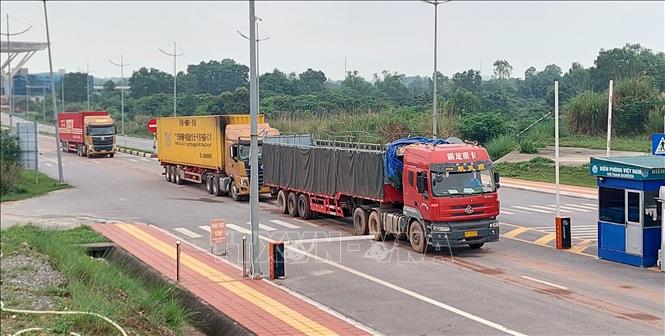 Thông quan trở lại cửa khẩu quốc tế Móng Cái Chú thích ảnh