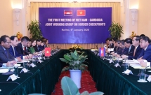 work on vietnam cambodia friendship monument in kampong speu started