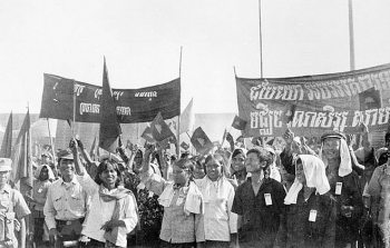 vietnam cambodia joint victory over khmer rouge genocidal regime marked