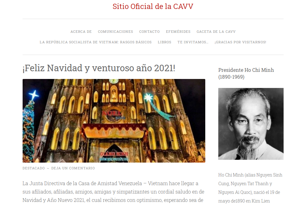 Venezuela-Vietnam Friendship Association officially launches e-portal Venezuela Vietnam Friendship Association officially launches e-portal