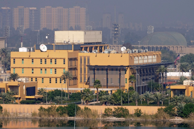 Three rockets hit near US embassy in Iraq capital, no casualties