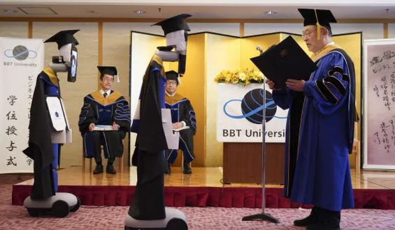 Robots replace Japanese students for graduation amid COVID-19 crisis robots replace japanese students for graduation amid covid 19 crisis