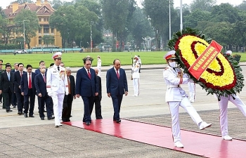 vietnamese infinite affection towards president ho chi minh through 500 stamp collages