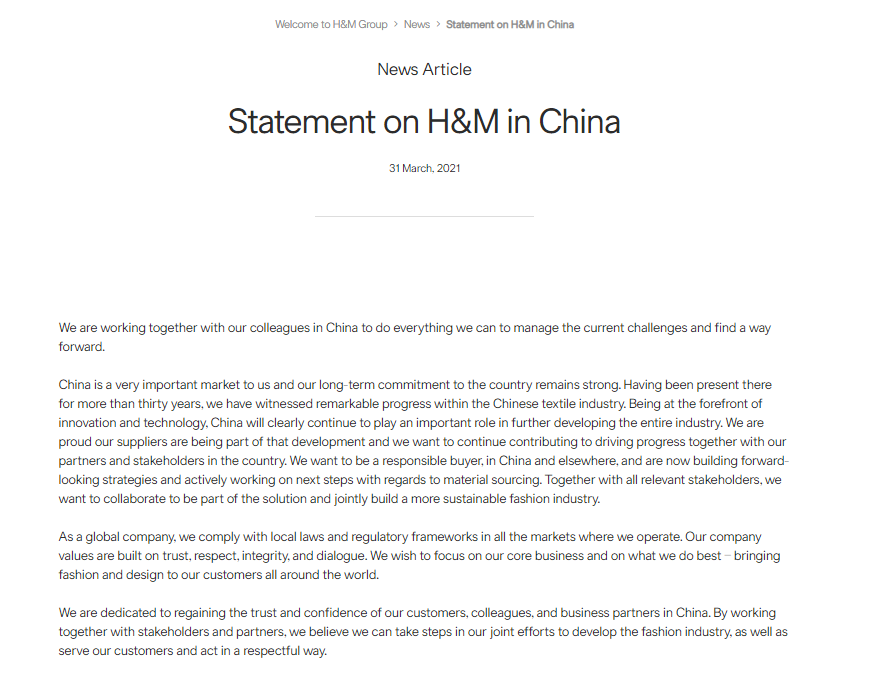 What we know about H&M's "problematic map" which raises social media storm What we know about H&M's "problematic map" which raises social media storm