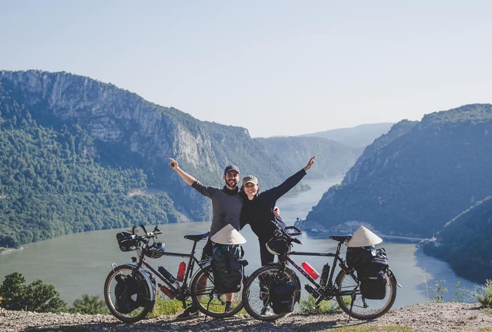 Vietnamese-French couple cycles from Europe to Asia for needy children vietnamese french couple cycles from europe to asia for needy children