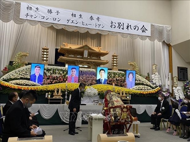 Funeral service held in Japan’s prefecture for two Vietnamese victims in landslide