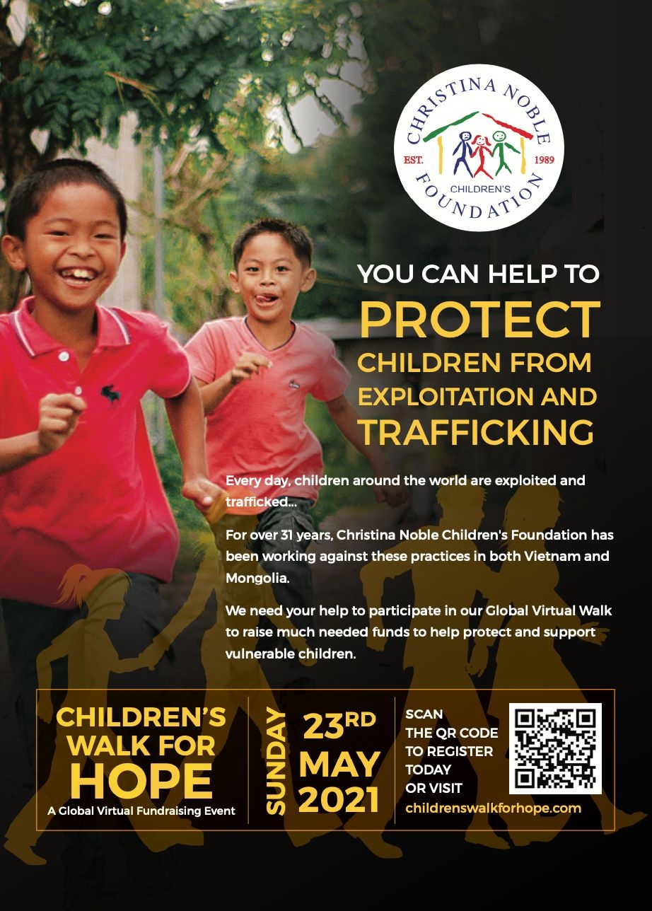 Join Christina Noble Children’s Foundation Children’s Walk for Hope Join Christina Noble Children’s Foundation Children’s Walk for Hope