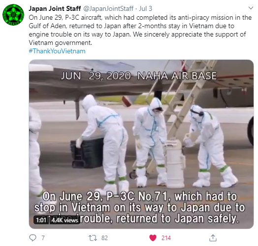 Japan thanks Vietnam for assisting military aircraft crew amid COVID 19 japan thanks vietnam for assisting military aircraft crew amid covid 19