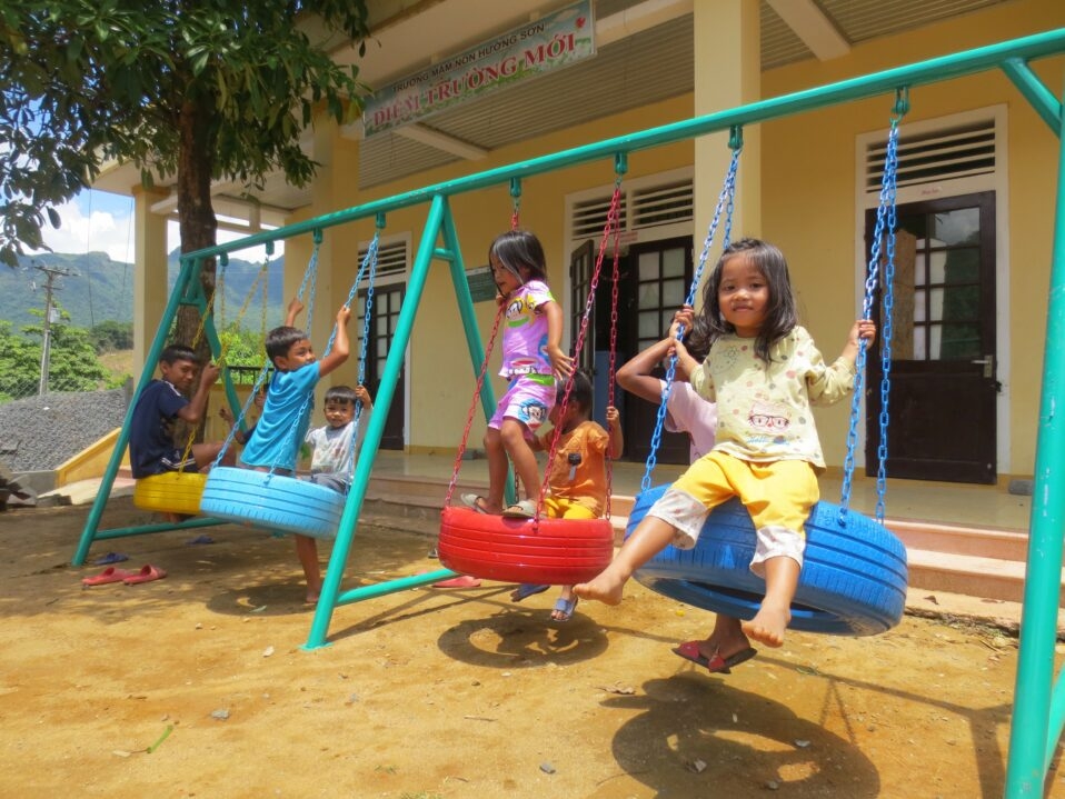 New playgrounds bring fun-filled summer to mountainous kids in Quang Tri new playgrounds bring fun filled summer to mountainous kids in quang tri