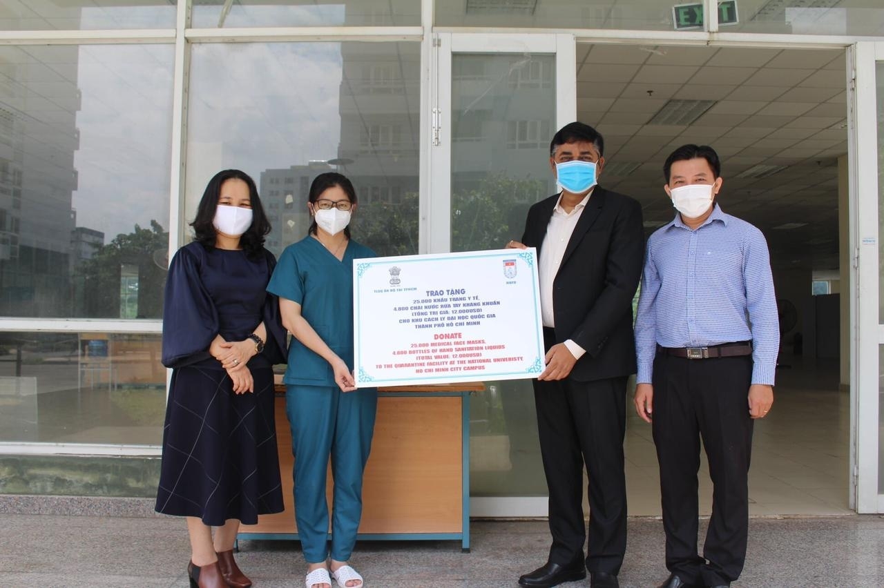 HUFO, Indian Consulate General Aid Ho Chi Minh City's Quarantine Facilities HUFO, Indian Consulate General Aid Ho Chi Minh City's Quarantine Facilities