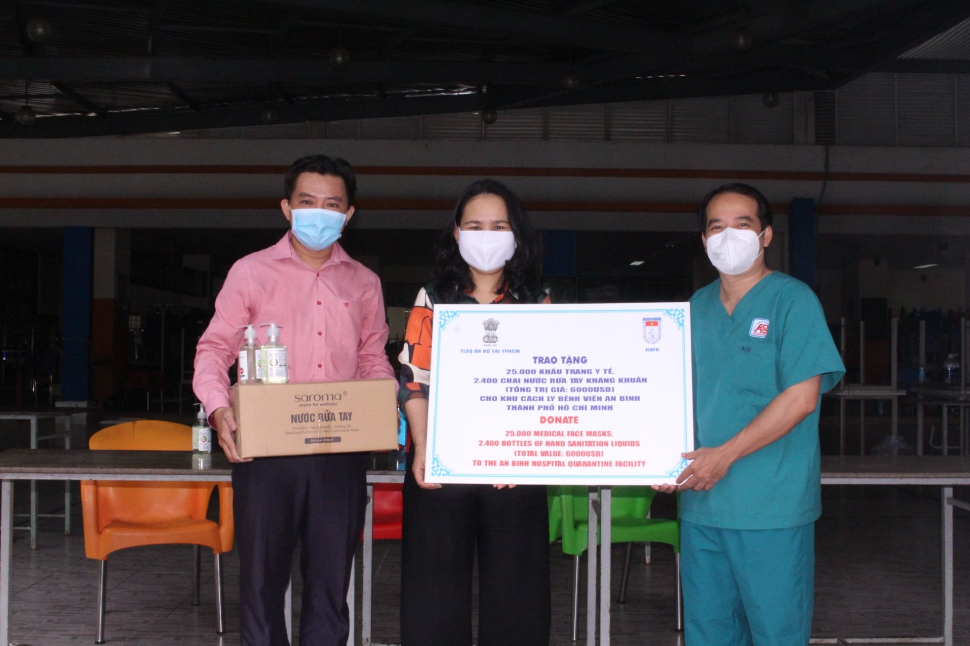 HUFO, Indian Consulate General Aid Ho Chi Minh City's Quarantine Facilities HUFO, Indian Consulate General Aid Ho Chi Minh City's Quarantine Facilities