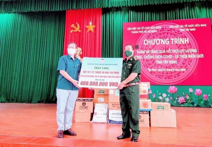 HUFO assists Tay Ninh provincial Border Guard in combating COVID-19 HUFO assists Tay Ninh provincial Border Guard in combating COVID 19