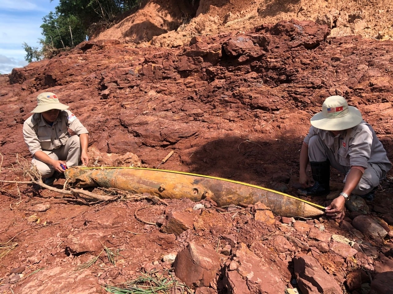 Explosive ordnance exposed after recent torrential rains Explosive ordnance exposed after recent torrential rains