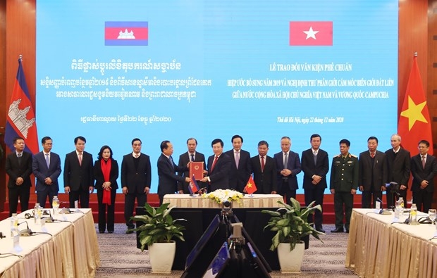 Land Boundary Demarcation Protocol between Vietnam and Cambodia take effect Land Boundary Demarcation Protocol between Vietnam and Cambodia take effect
