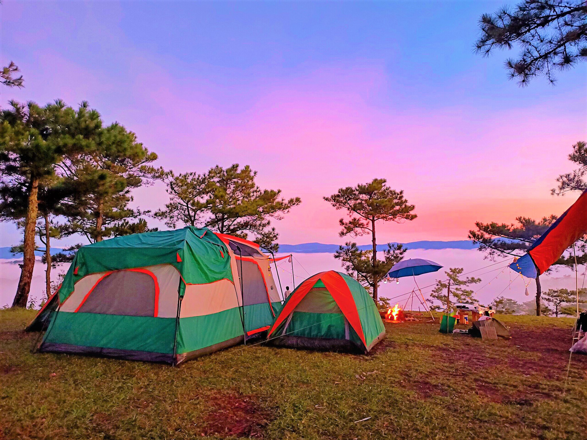 Vietnamese choosing forest camping to escape Covid-19 Vietnamese choosing forest camping to escape Covid-19