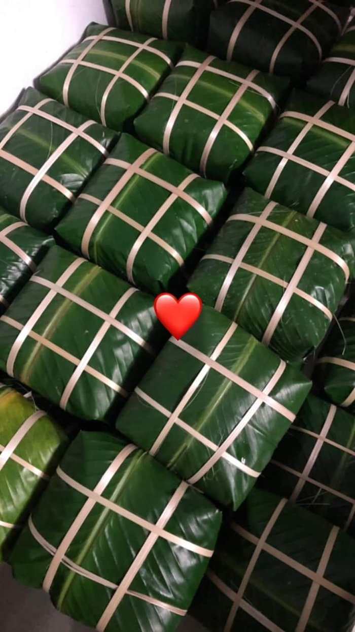 hinh anh hang chuc noi banh chung do lua goi nho tet xua gay sot mxh