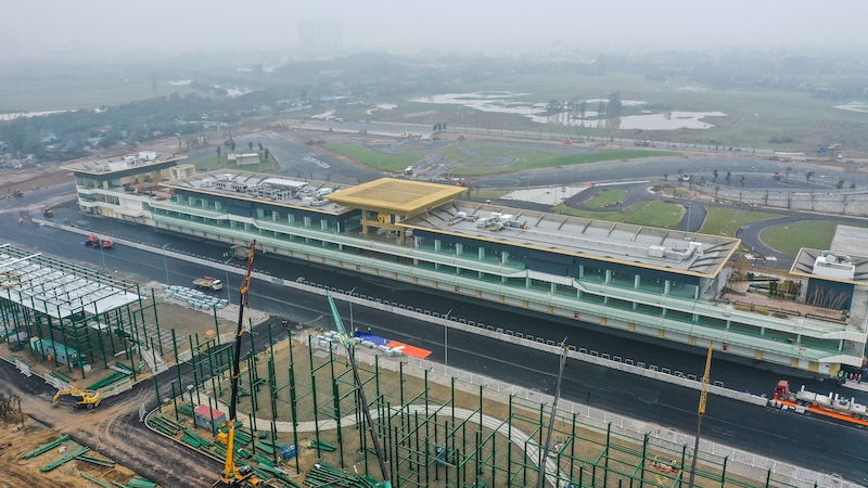 duong dua f1 ha noi tang toc vao giai doan hoan thien