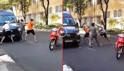 video bi nhac nho vi di nguoc chieu tai xe xe tai danh toi tap chu xe may