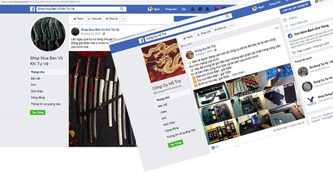 Mối lo "giang hồ sống ảo": Rao bán vũ khí, mua bán xe gian moi lo thuc tu giang ho song ao rao ban vu khi mua ban xe gian