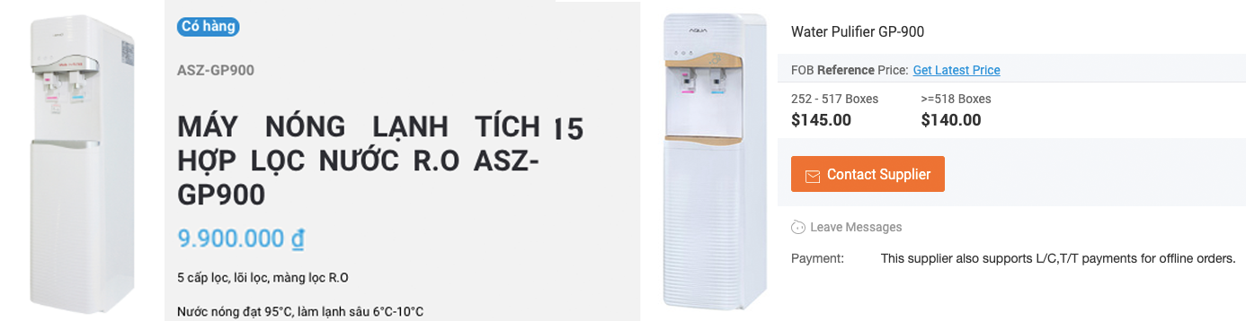 Kỳ lạ nhiều sản phẩm Asanzo giống hàng bán tại Trung Quốc nhieu san pham cua asanzo giong hang ban tai trung quoc den ki la