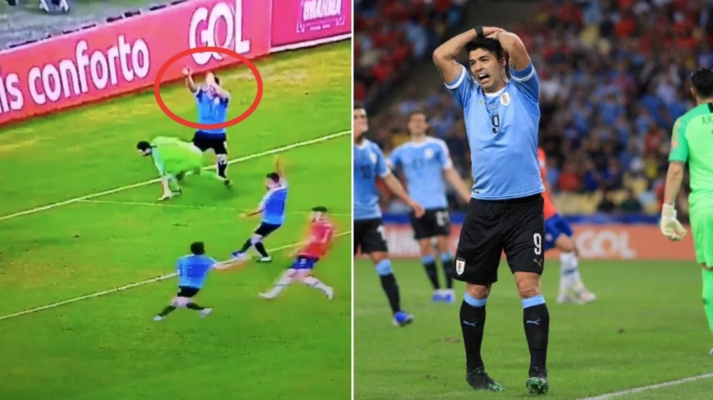 Luis Suarez đòi penalty vì bóng chạm tay... thủ môn chua tung co trong lich su bong da luis suarez doi penalty vi bong cham tay thu mon