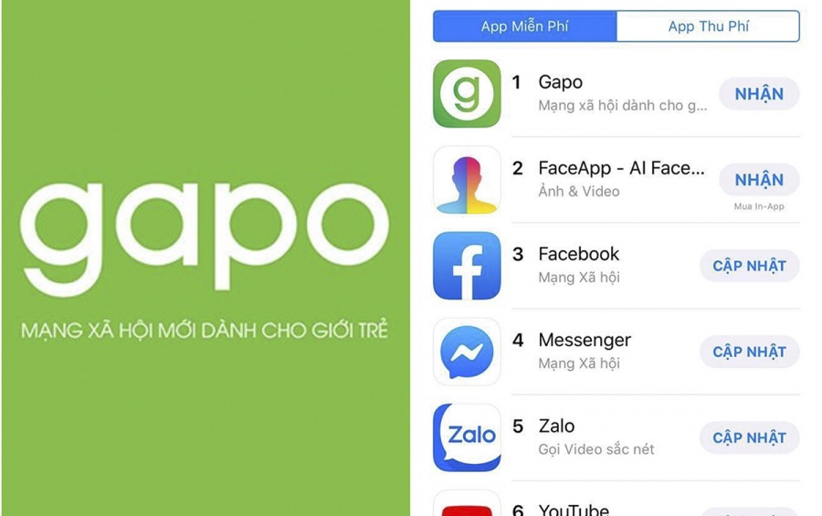 Vượt Facebook đứng top 1 App Store, Gapo đối diện với nhiều trắc trở vuot facebook dung top 1 app store mxh gapo van gap nhieu trac tro