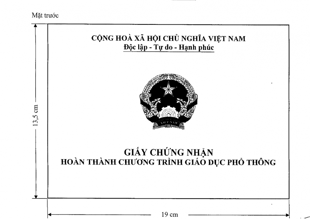 Học sinh thi trượt tốt nghiệp THPT sẽ được cấp giấy hoàn thành chương trình
