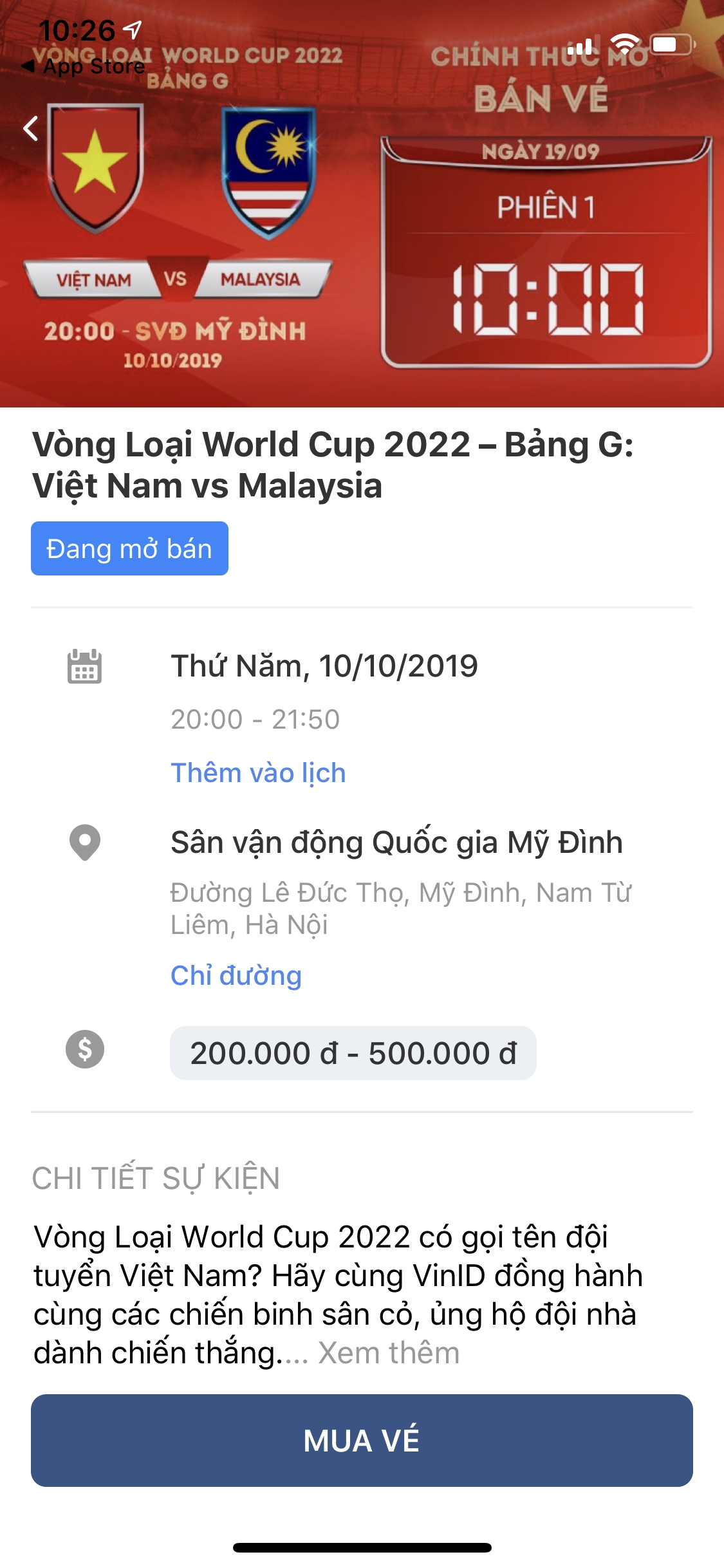 Vì sao vé trận Việt Nam vs Malaysia hết sạch sau 4 phút mở bán? vi sao ve tran viet nam vs malaysia het sach sau 4 phut mo ban