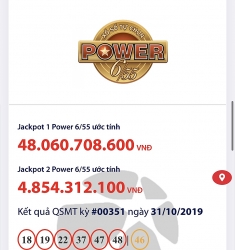 ket qua xo so vietlott ngay 6112019 ai vua trung hon 24 ti dong