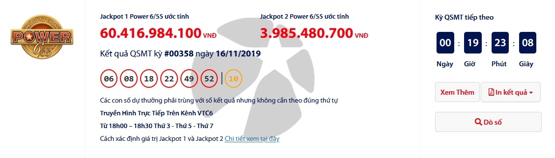 Kết quả xổ số Vietlott Power 6/55 ngày 19/11/2019: Người trúng hơn 64 tỉ đồng sẽ làm gì? ket qua xo so vietlott power 655 ngay 19112017 nguoi trung hon 64 ti dong se lam gi