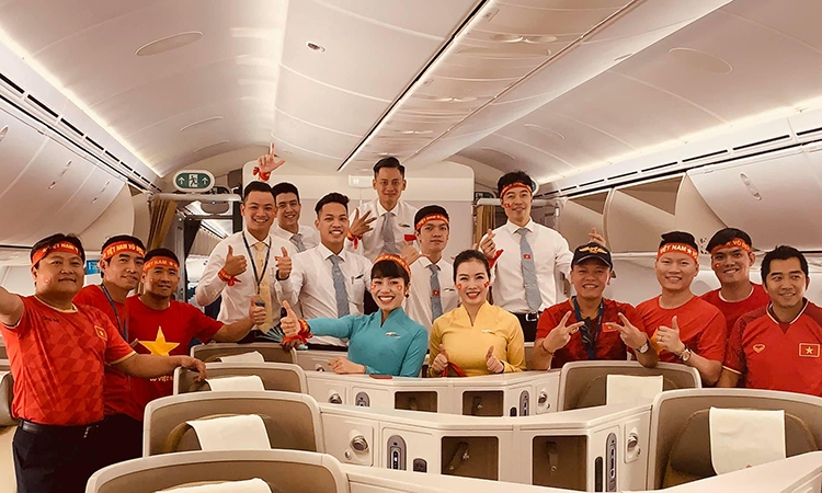 "Siêu máy bay" đón Đoàn thể thao Việt Nam từ Philippines về nước có gì đặc biệt? sieu may bay don doan the thao viet nam tu philippines ve nuoc co gi dac biet