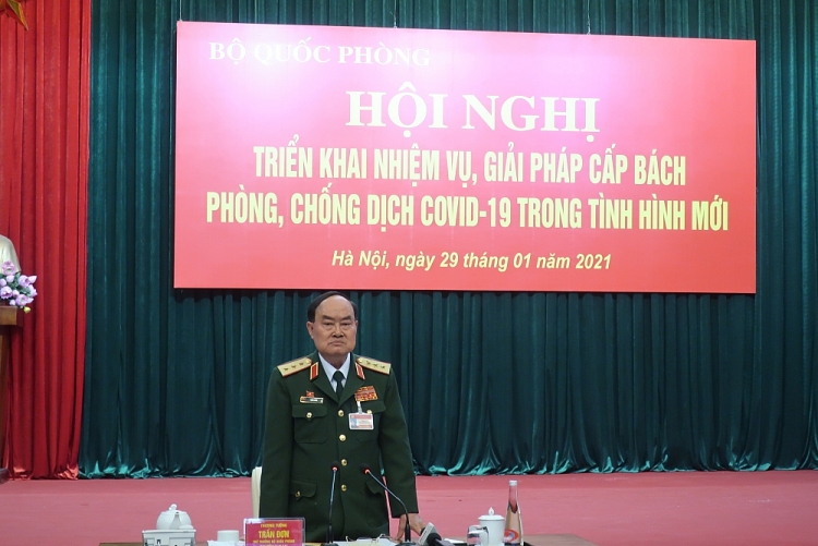Bộ Quốc phòng triển khai nhiều giải pháp cấp bách phòng chống dịch COVID-19 trong tình hình mới Bộ Quốc phòng triển khai nhiều giải pháp cấp bách phòng chống dịch COVID-19 trong tình hình mới