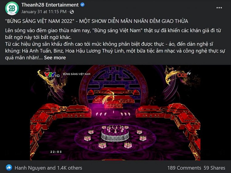 “Bừng sáng Việt Nam 2022” của ODE Group đạt hơn 1,5 triệu view sau 3 ngày đăng tải trên Youtube “Bừng sáng Việt Nam 2022” của ODE Group đạt hơn 1,5 triệu view sau 3 ngày đăng tải trên Youtube