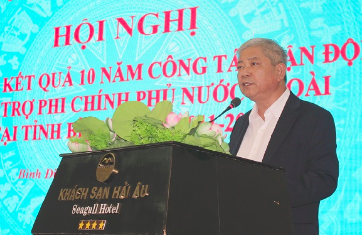 Phó Cục trưởng Cục Ngoại vụ Cao Trần Quốc Hải phát biểu tại hội nghị. Phó Cục trưởng Cục Ngoại vụ Cao Trần Quốc Hải phát biểu tại hội nghị.