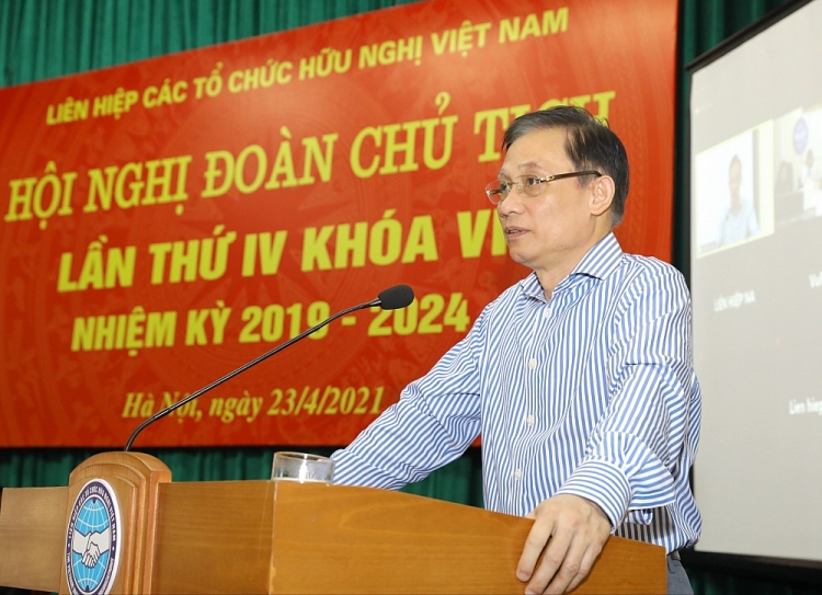 Hội nghị Đoàn Chủ tịch VUFO lần thứ IV khóa VI: Báo cáo, thông qua nhiều vấn đề trọng tâm về đối ngoại nhân dân Hội nghị Đoàn Chủ tịch VUFO lần thứ IV khóa VI: Báo cáo, thông qua nhiều vấn đề trọng tâm về đối ngoại nhân dân