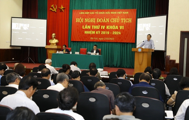 Hội nghị Đoàn Chủ tịch VUFO lần thứ IV khóa VI: Báo cáo, thông qua nhiều vấn đề trọng tâm về đối ngoại nhân dân Hội nghị Đoàn Chủ tịch VUFO lần thứ IV khóa VI: Báo cáo, thông qua nhiều vấn đề trọng tâm về đối ngoại nhân dân