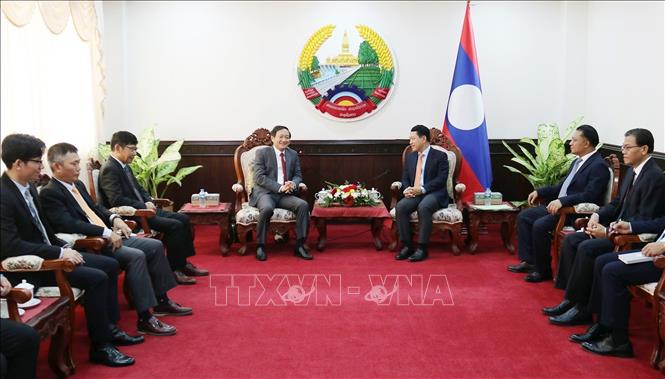 Đại sứ Việt Nam chúc Tết cổ truyền Boun Pi May năm 2023 của Lào Chú thích ảnh