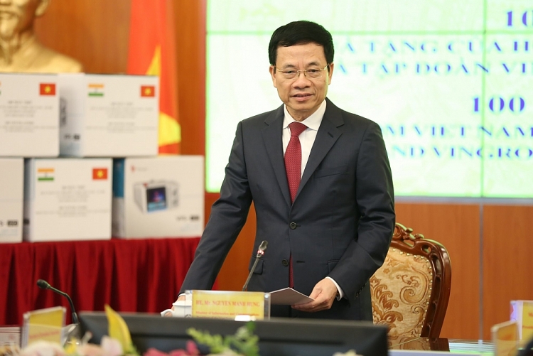 Bộ trưởng Bộ Thông tin và Truyền thông, Chủ tịch Hội Hữu nghị Việt - Ấn Nguyễn Mạnh Hùng Bộ trưởng Bộ Thông tin và Truyền thông, Chủ tịch Hội Hữu nghị Việt - Ấn Nguyễn Mạnh Hùng