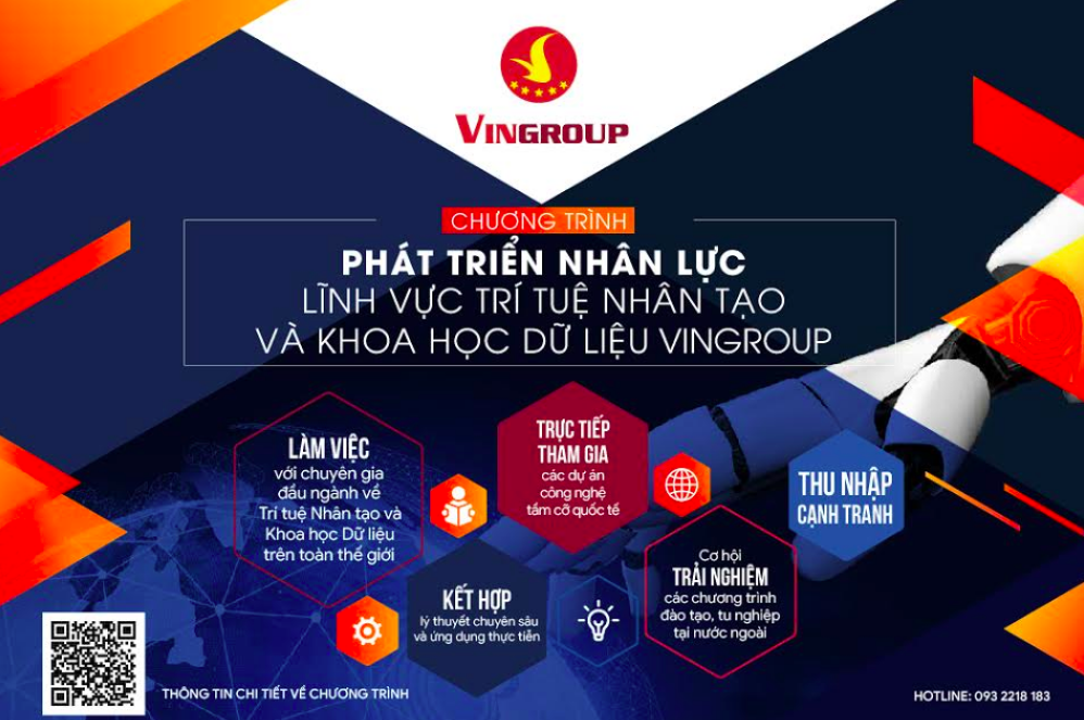 Vingroup đào tạo kỹ sư trí tuệ nhân tạo và khoa học dữ liệu vingroup dao tao ky su tri tue nhan tao va khoa hoc du lieu