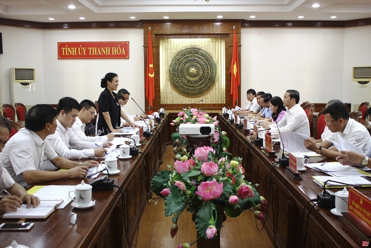 Đại biểu tham dự buổi làm việc. (Ảnh: Báo Thanh Hóa) 4320 197d2171029t12582l0