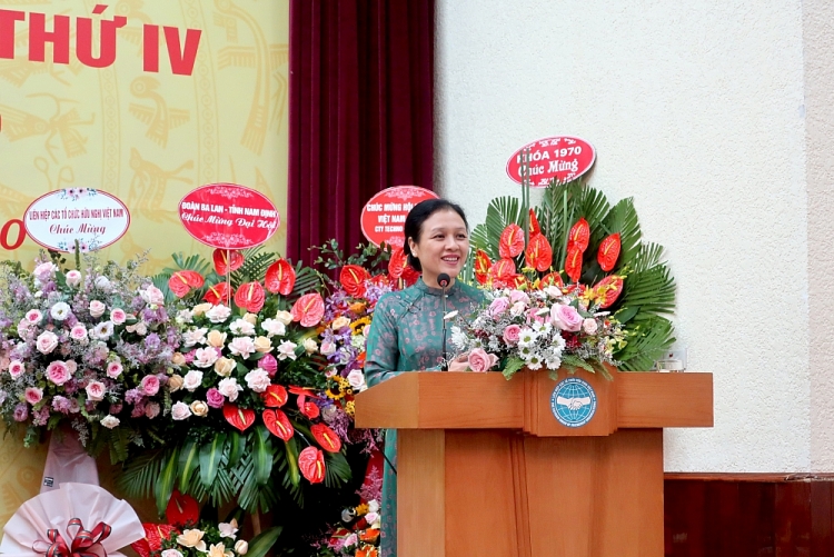 Bà Nguyễn Phương Nga phát biểu tại Đại hội. 2526 img 4655