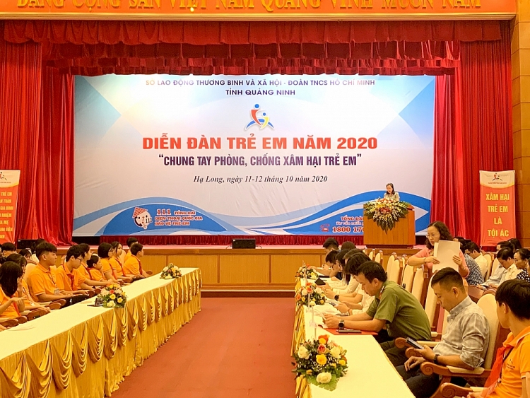 Toàn cảnh Diễn đàn trẻ em 2020. (Ảnh: Quảng Ninh) Toàn cảnh Diễn đàn trẻ em 2020. (Ảnh: Quảng Ninh)