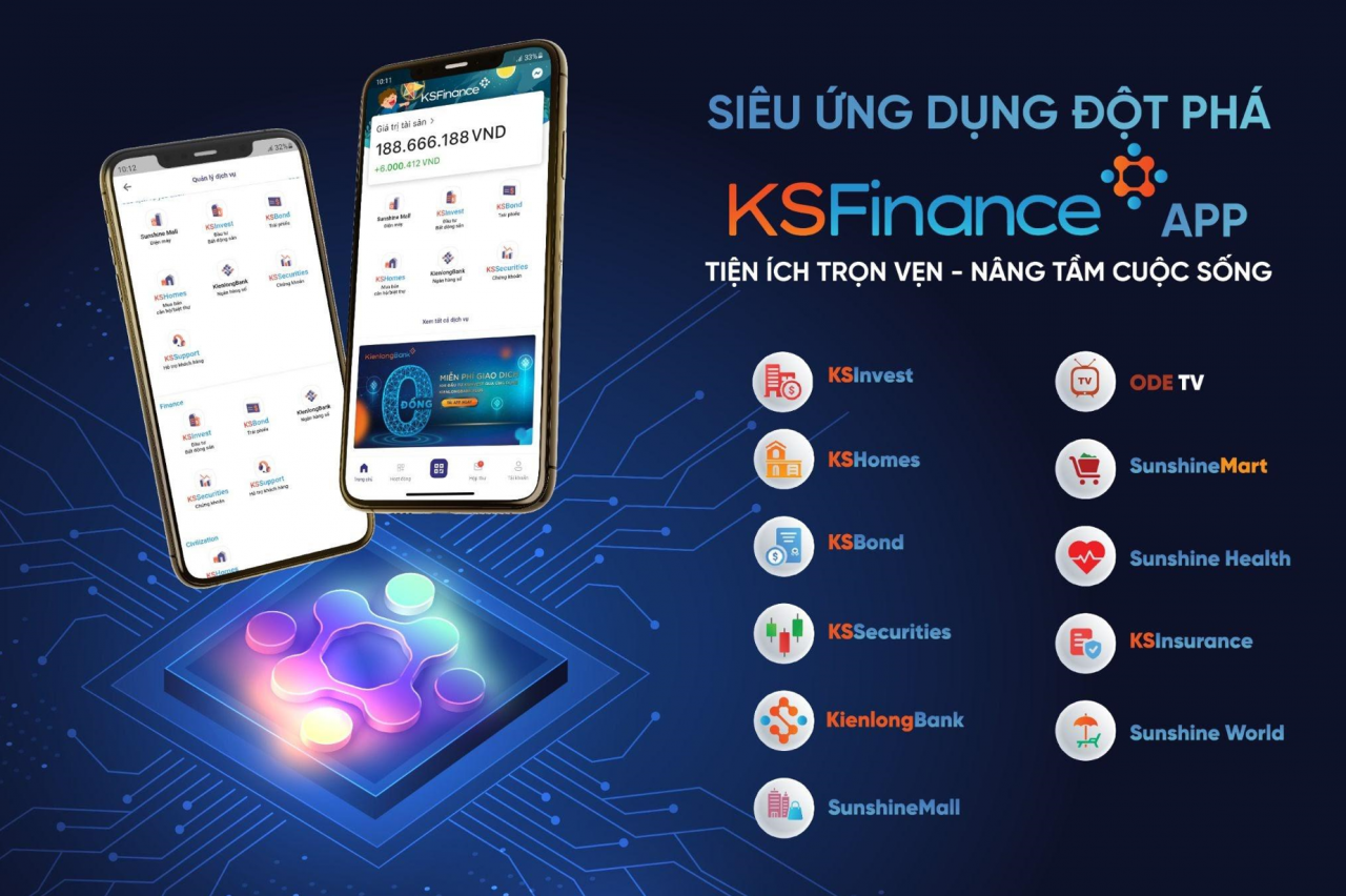Siêu ứng dụng KSFinance mang đến một hệ sinh thái các sản phẩm và dịch vụ đa dạng, đáp ứng mọi nhu cầu cơ bản của khách hàng Siêu ứng dụng KSFinance mang đến một hệ sinh thái các sản phẩm và dịch vụ đa dạng, đáp ứng mọi nhu cầu cơ bản của khách hàng