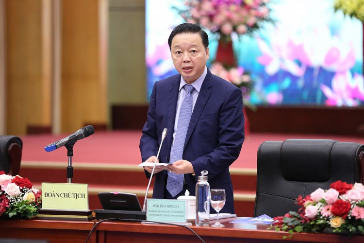 Bộ trưởng Trần Hồng Hà, Chủ tịch Hội Hữu nghị Việt Nam - Đan Mạch nhiệm kỳ 2014 - 2021 phát biểu tại Đại hội. (Ảnh: Tuấn Việt) Bộ trưởng Trần Hồng Hà, Chủ tịch Hội Hữu nghị Việt Nam - Đan Mạch nhiệm kỳ 2014 - 2021 phát biểu tại Đại hội. (Ảnh: Tuấn Việt)