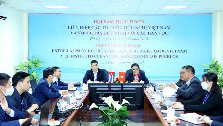 Quang cảnh buổi hội đàm tại đầu cầu VUFO. Quang cảnh buổi hội đàm tại đầu cầu VUFO.