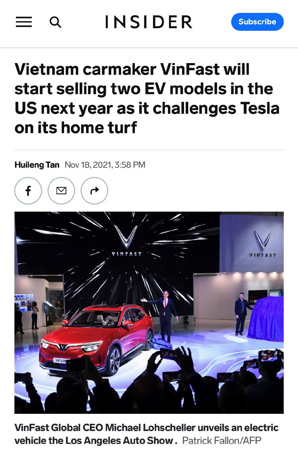Nhìn lại Los Angeles Auto Show 2021: VinFast “hút” truyền thông quốc tế Nhìn lại Los Angeles Auto Show 2021: VinFast “hút” truyền thông quốc tế