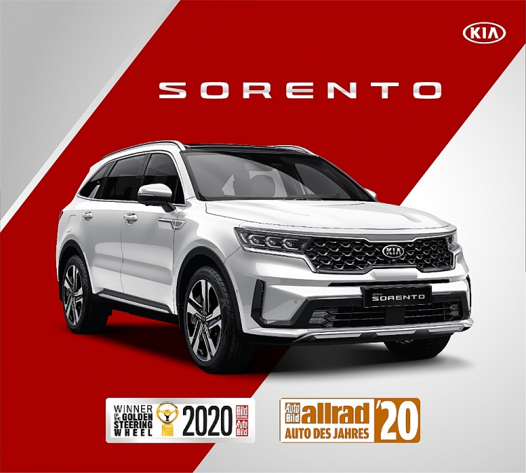 Kia Sorento (All New) bội thu giải thưởng quốc tế Kia Sorento (All New) bội thu giải thưởng quốc tế