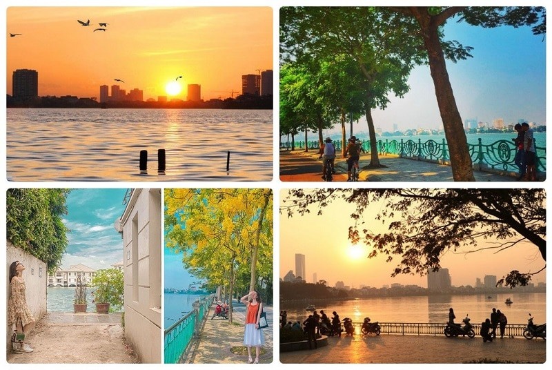 Hồ Tây mang trong mình một vẻ ngoài cực kỳ lãng mạn, thoáng đãng. Ảnh minh họa Hồ Tây mang trong mình một vẻ ngoài cực kỳ lãng mạn, thoáng đãng. Ảnh minh họa
