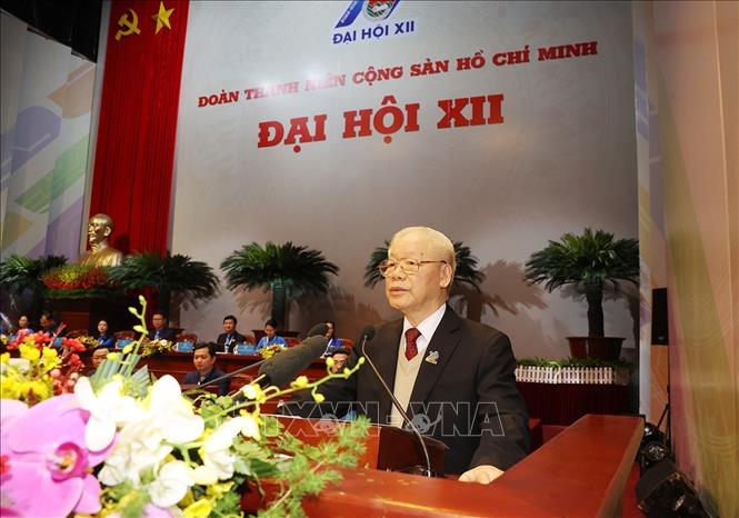 Tổng Bí thư nhắn gửi thế hệ trẻ cả nước hai chữ Chú thích ảnh